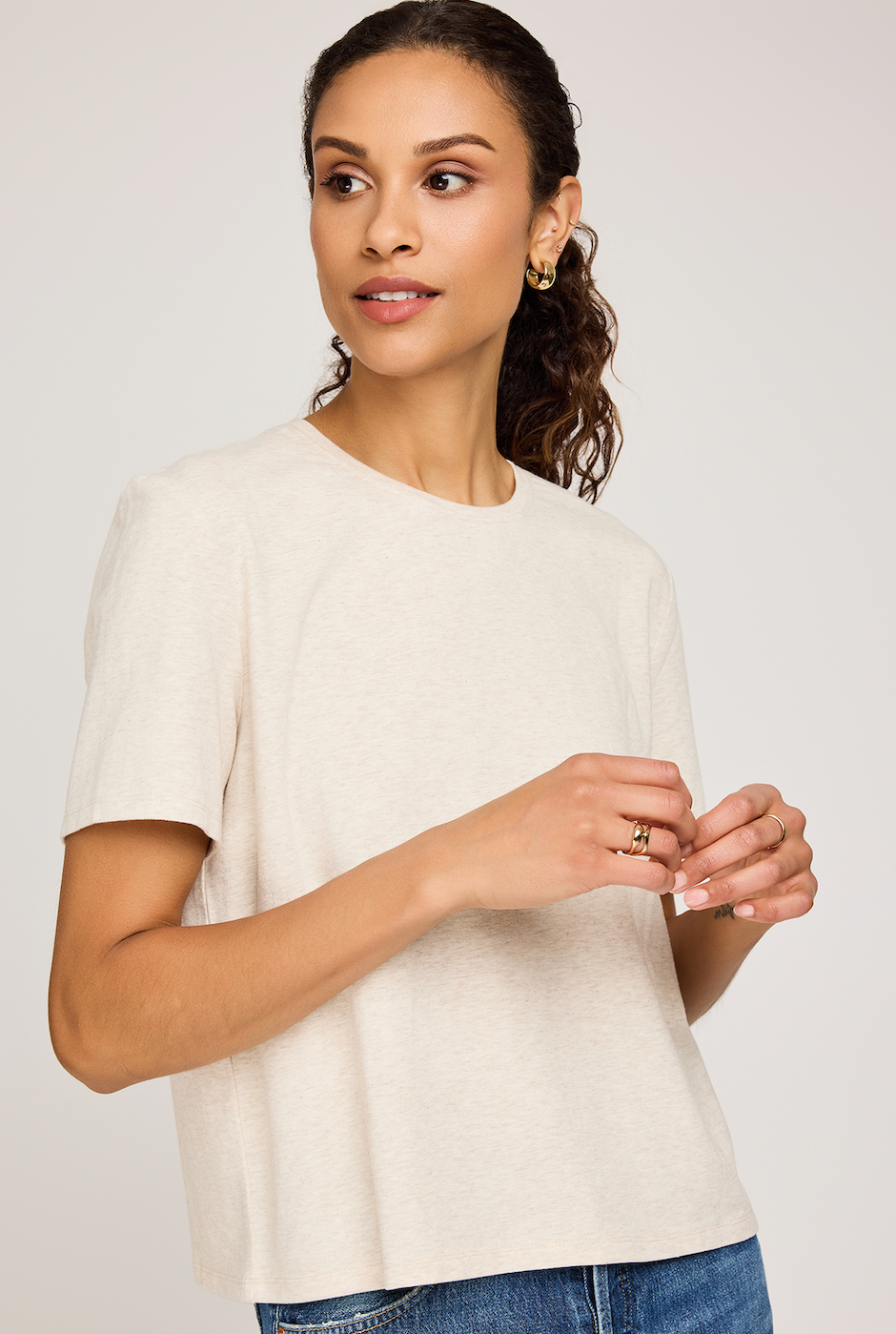 Gentle Fawn Christine Top - Heather Oat