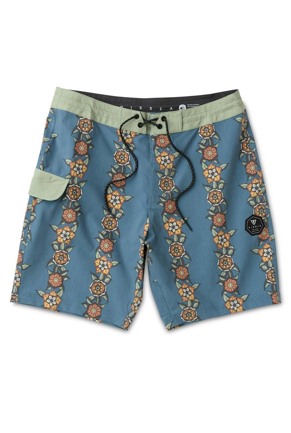 Vissla Ink Lines 17" Boys Boardshort - Midnight