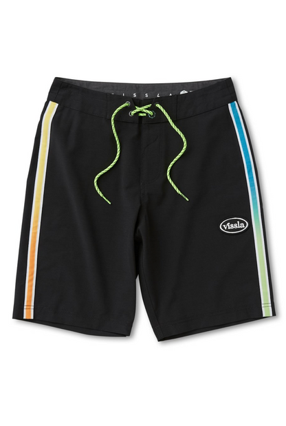 Vissla Long Sets 13" Kids Boardshort - Black 3