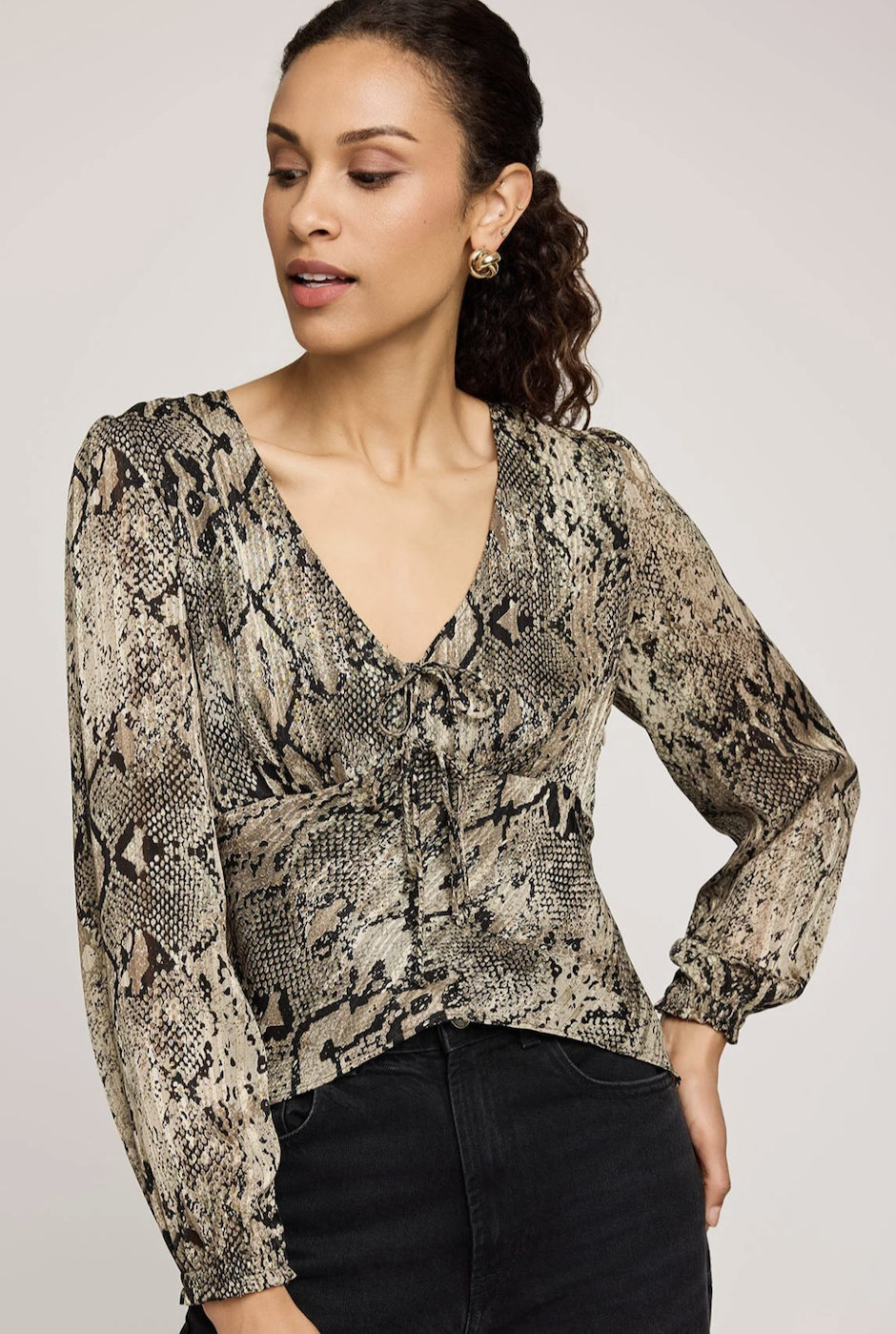 Gentle Fawn Salma Top - Jade Snake