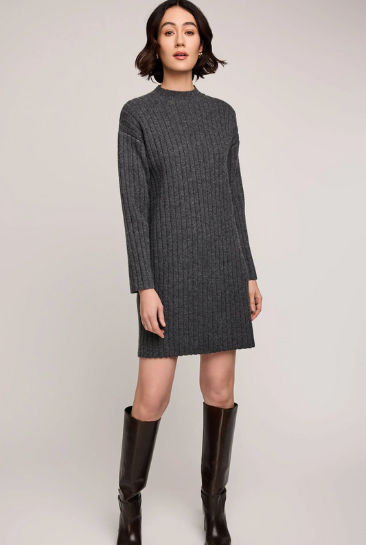 Gentle Fawn Yvette Sweater Dress - Heather Charcoal
