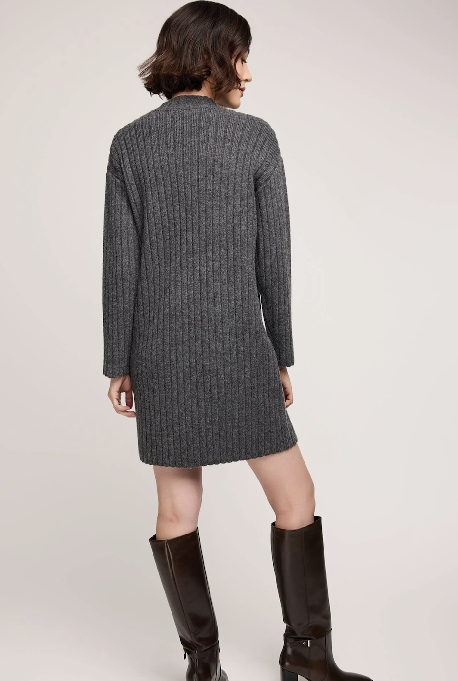 Gentle Fawn Yvette Sweater Dress - Heather Charcoal
