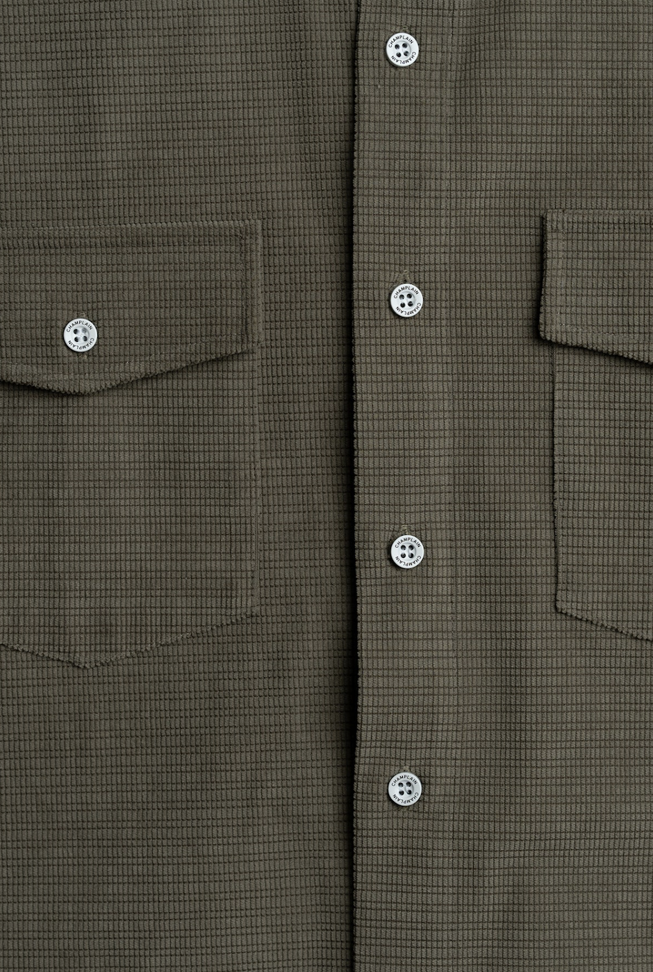 Champlain Textured Overshirt - Olive