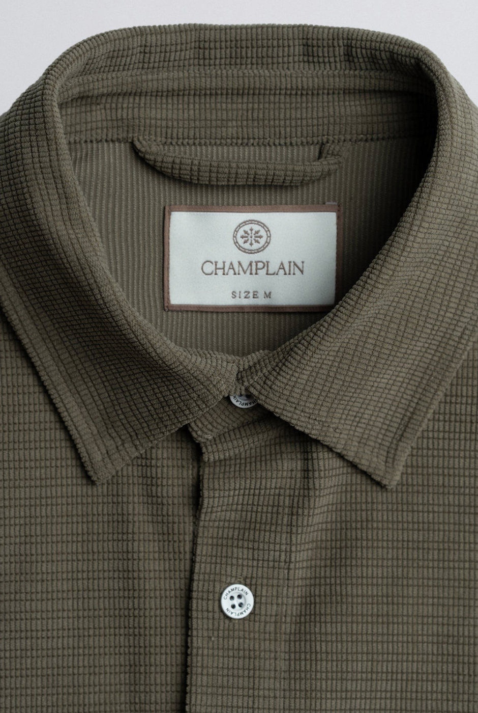 Champlain Textured Overshirt - Olive