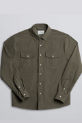 Champlain Textured Overshirt - Olive