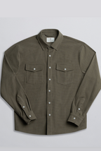 Champlain Textured Overshirt - Olive