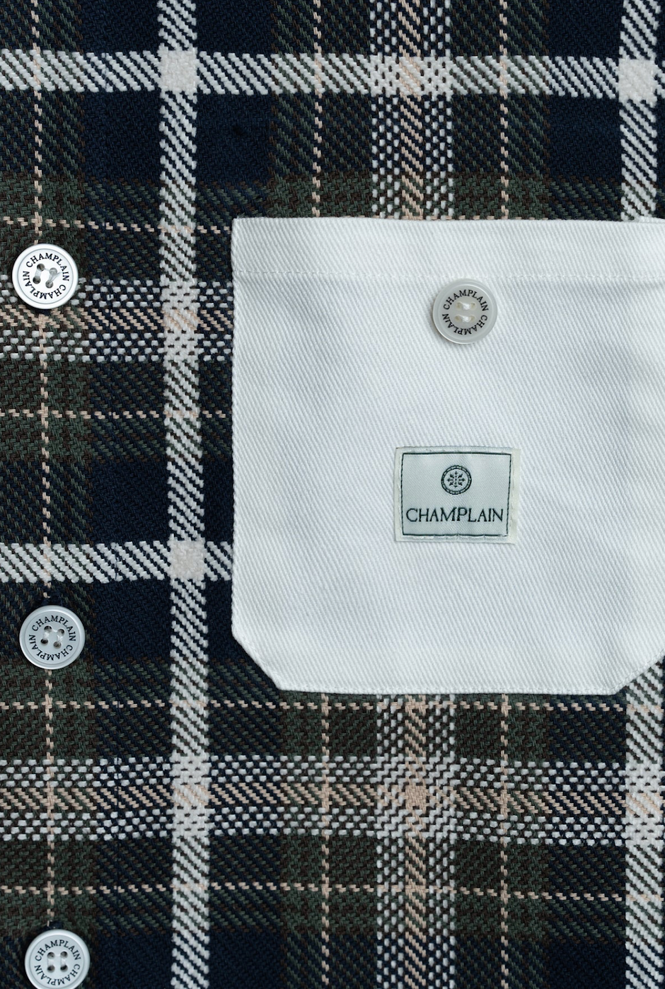Champlain Plaid Overshirt - Navy