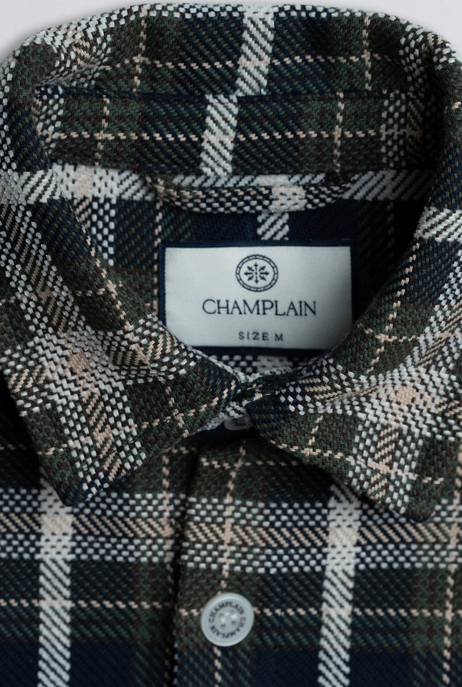Champlain Plaid Overshirt - Navy