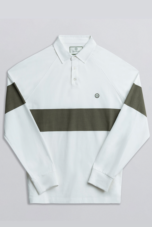 Champlain Raglan Rugby Shirt - Cream