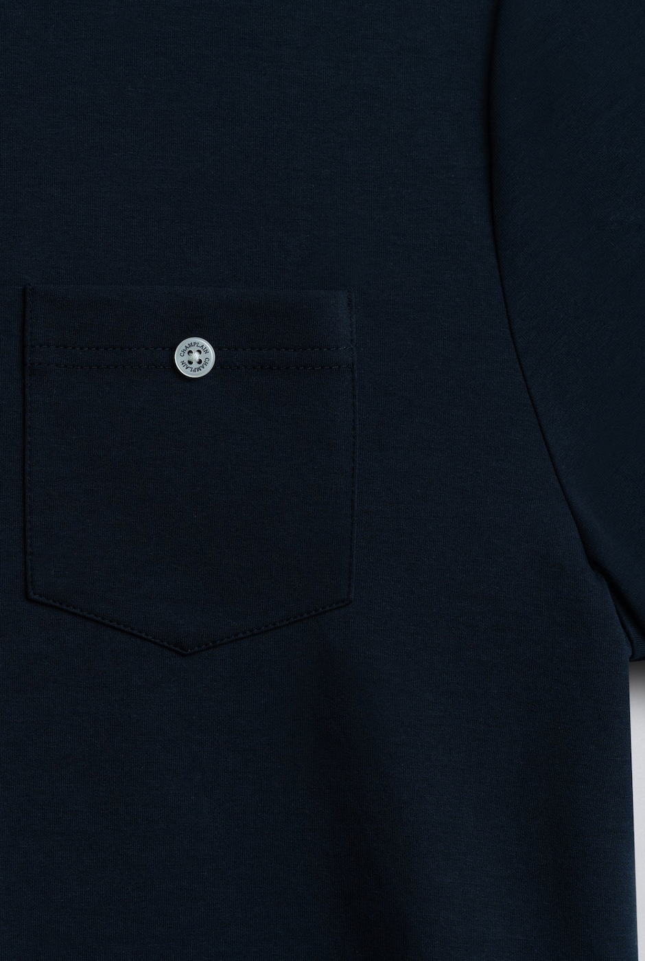 Champlain Button Tee - Navy