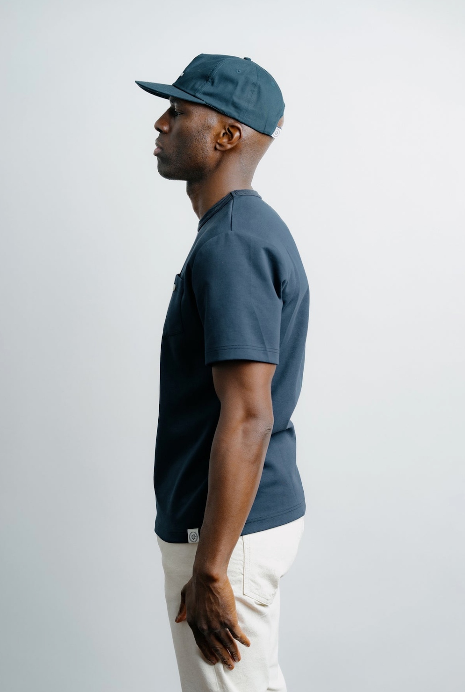 Champlain Button Tee - Navy
