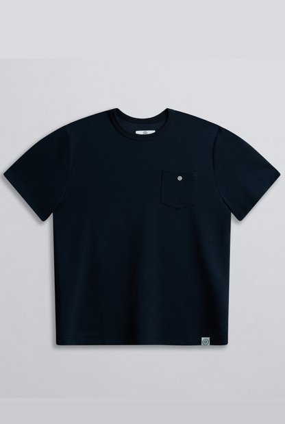 Champlain Button Tee - Navy