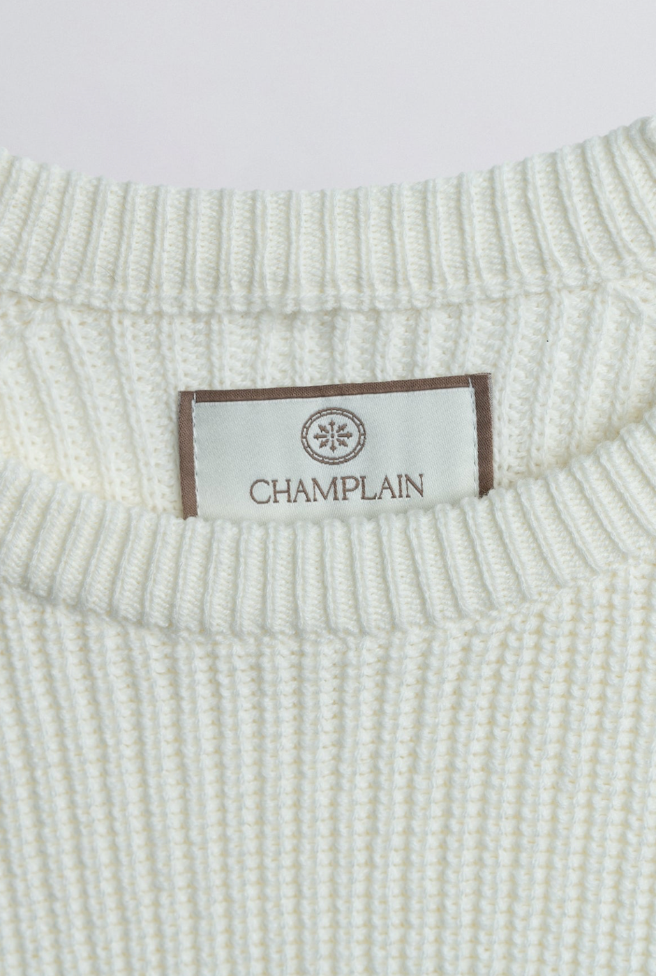 Champlain Fisherman Sweater - Cream