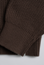 Champlain Fisherman Sweater - Brown