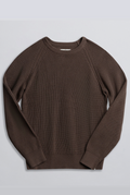 Champlain Fisherman Sweater - Brown