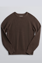 Champlain Fisherman Sweater - Brown