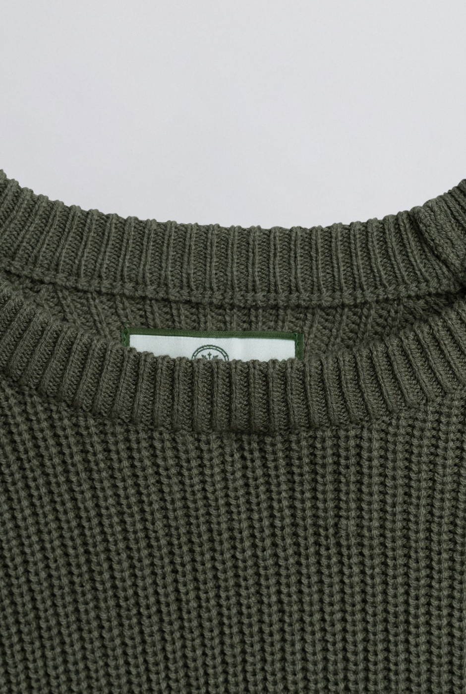 Champlain Fisherman Sweater - Olive