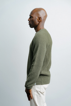 Champlain Fisherman Sweater - Olive