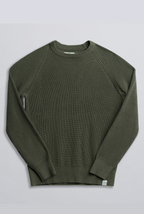 Champlain Fisherman Sweater - Olive