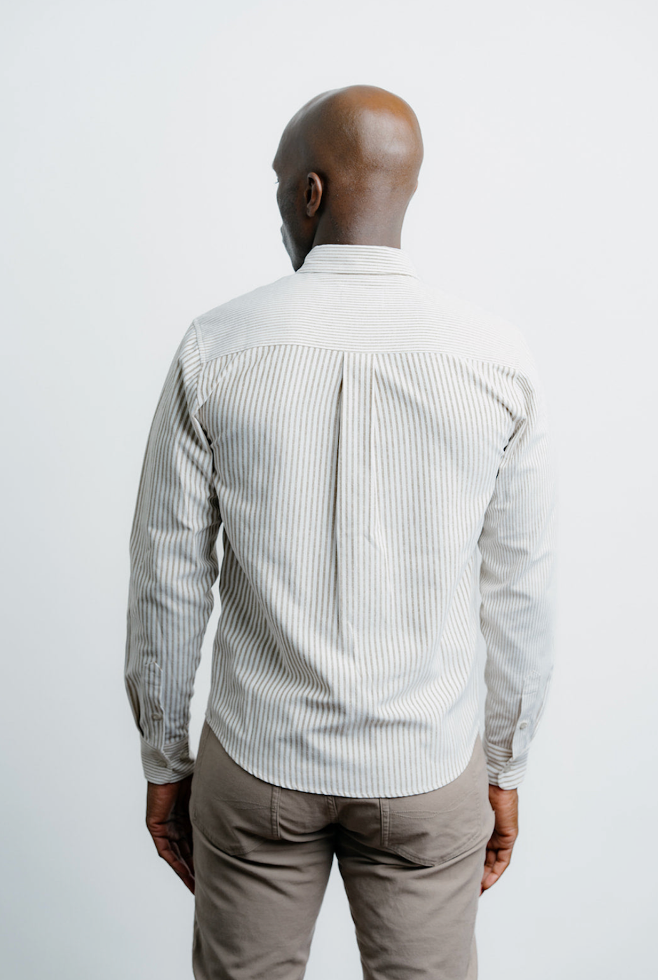 Champlain Stripe Dress Shirt - Brown