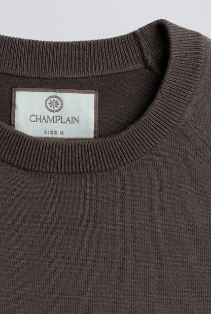 Champlain Light Weight Knit Sweater - Brown