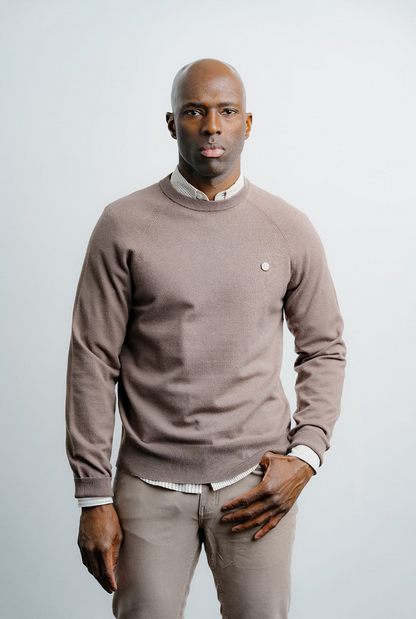 Champlain Light Weight Knit Sweater - Brown