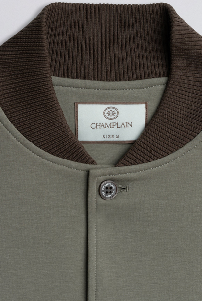 Champlain Varsity Jacket - Cream