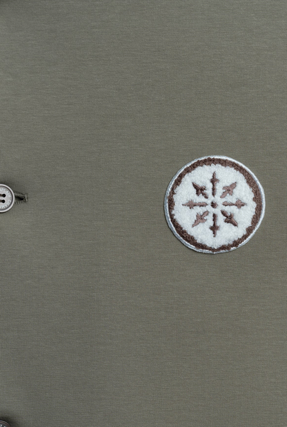 Champlain Varsity Jacket - Cream