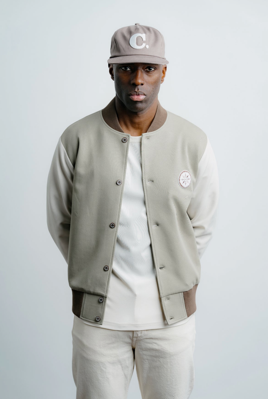 Champlain Varsity Jacket - Cream