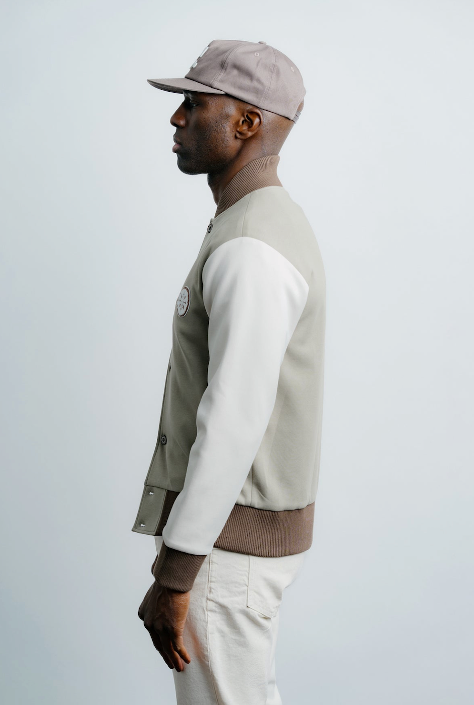 Champlain Varsity Jacket - Cream
