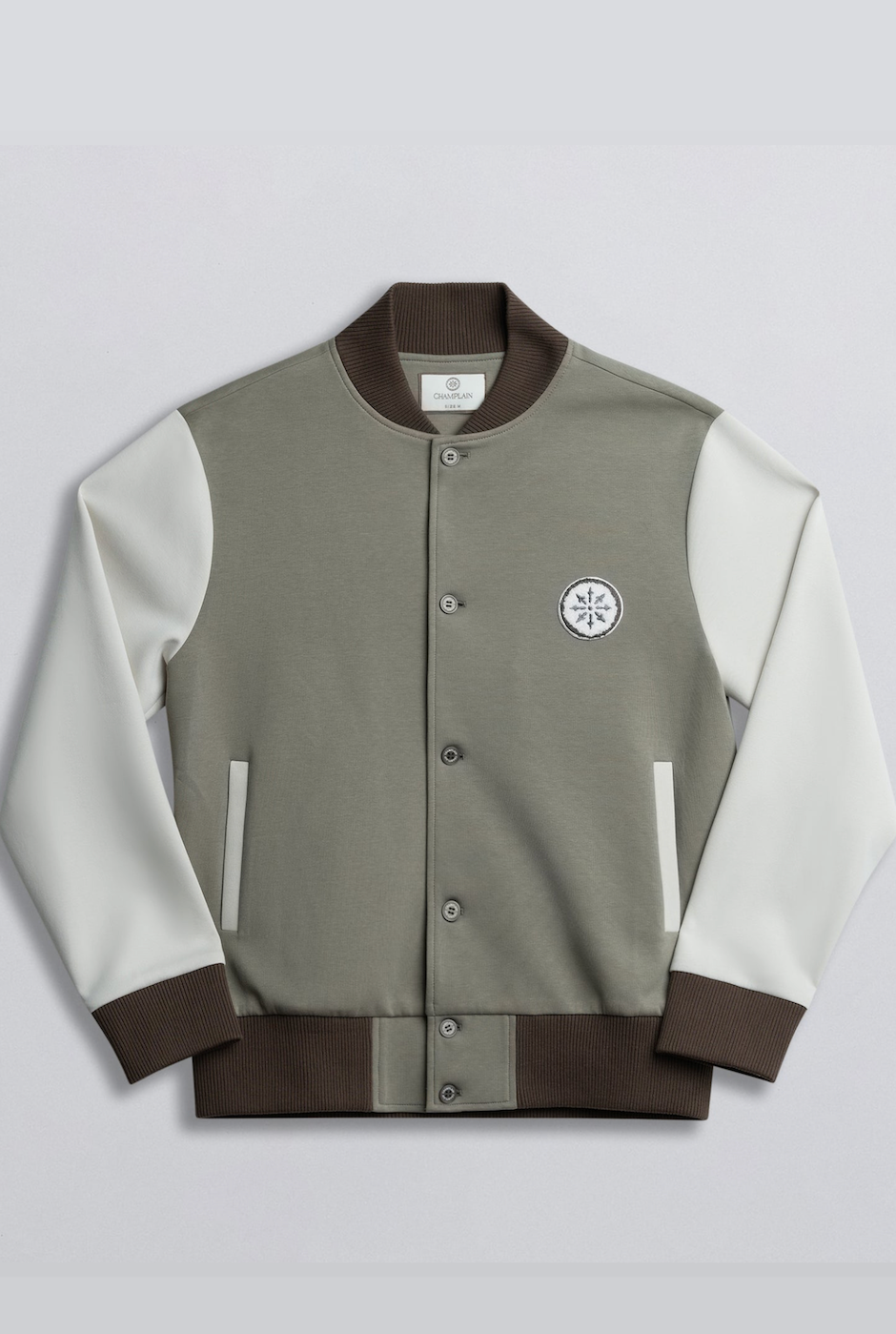 Champlain Varsity Jacket - Cream
