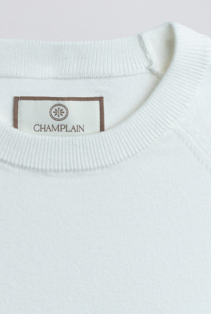 Champlain Light Weight Knit Sweater - Cream