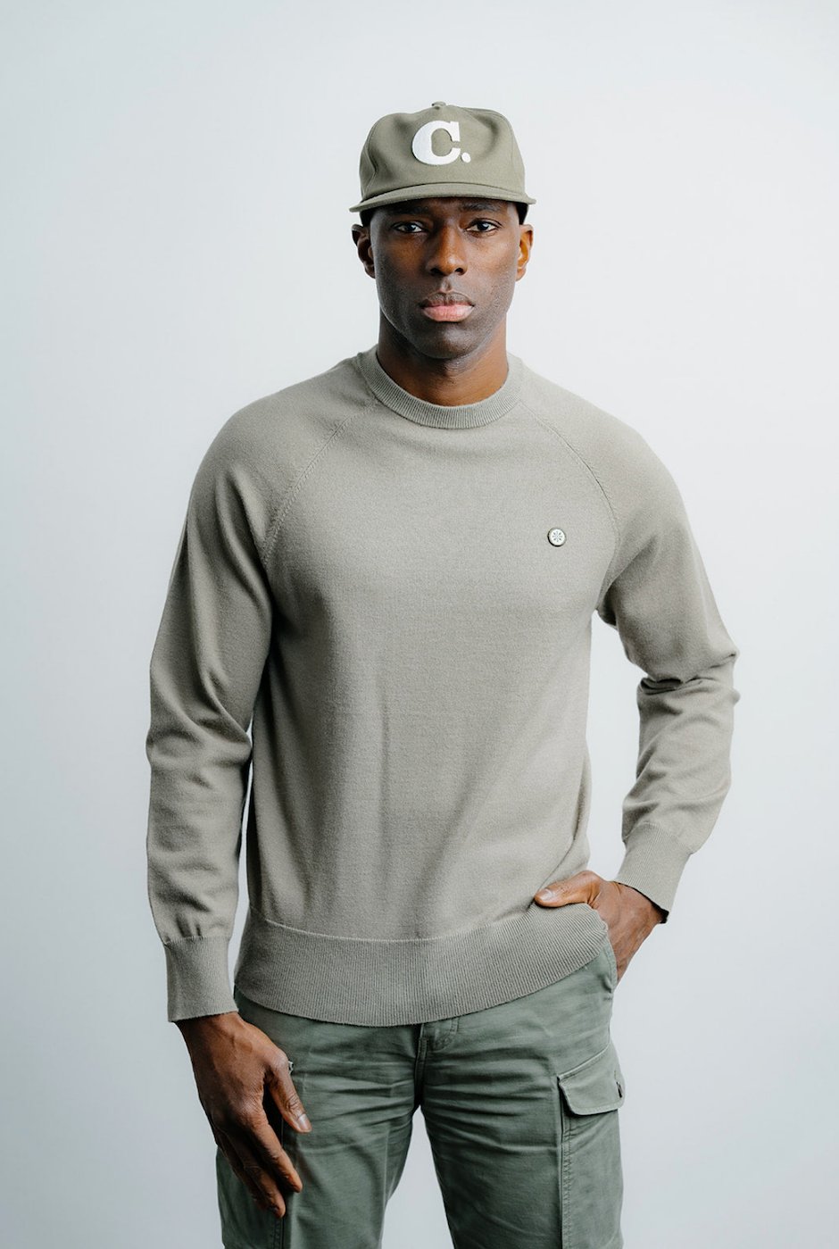 Champlain Light Weight Knit Sweater - Olive