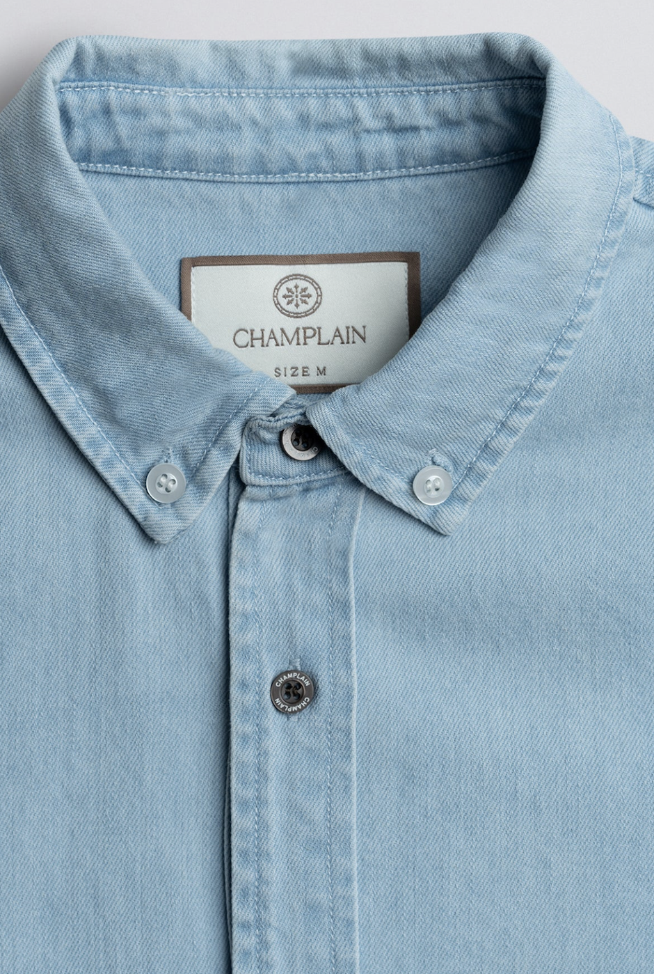 Champlain Light Wash Denim Shirt - Light Denim