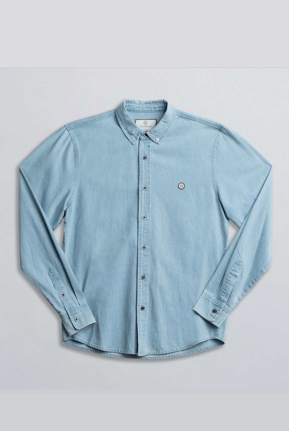 Champlain Light Wash Denim Shirt - Light Denim