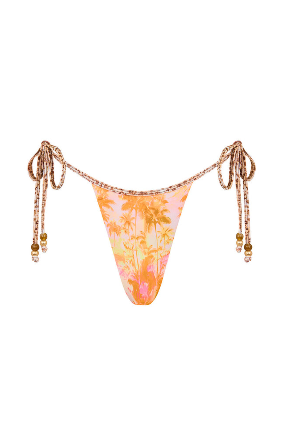 Kulani Kinis Micro Thong Tie Side Bikini Bottom - Wild Skies