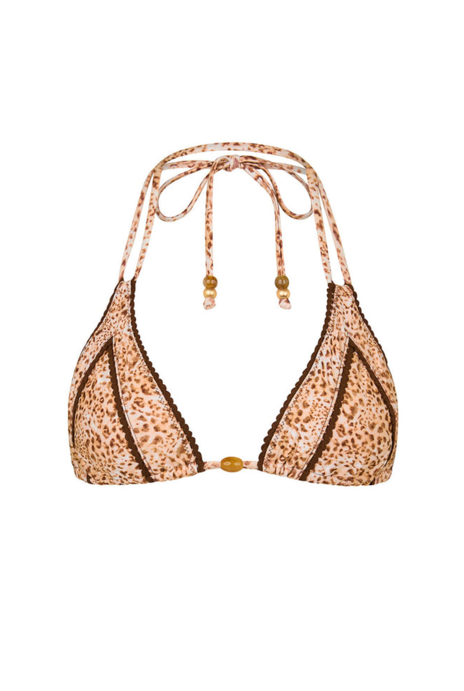 Kulani Kinis Decorative Panel Halter Bikini Top - Wild Skies