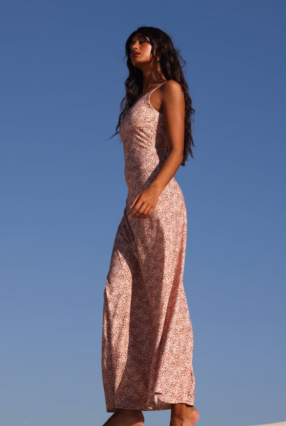 Kulani Kinis Scoop Low Back Maxi Dress - Wild Skies