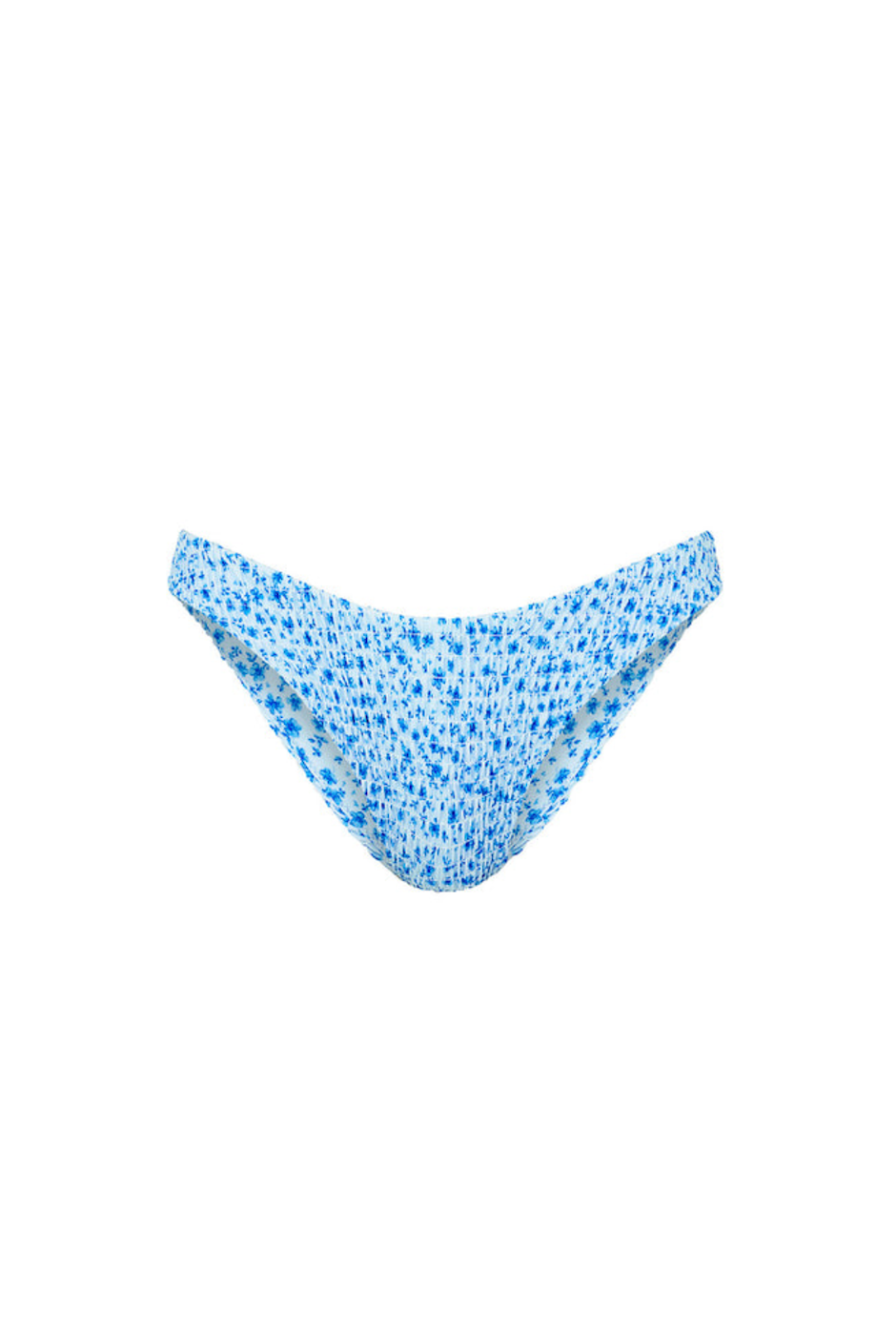 Kulani Kinis Shirred Minimal Full Coverage Bikini Bottom - Dream Flower