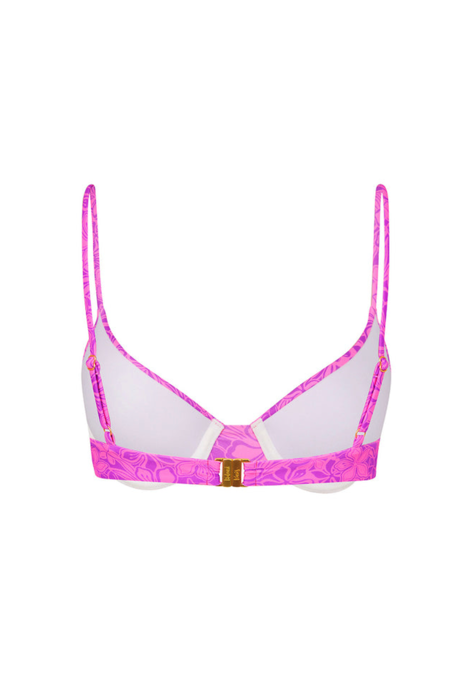 Kulani Kinis Slim Underwire Bra Bikini Top - Bubble Berry