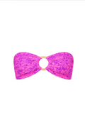 Kulani Kinis Strapless Bandeau Bikini Top - Bubble Berry, front product view