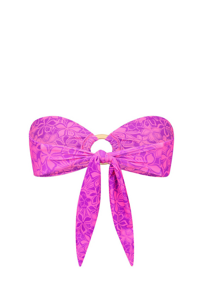 Kulani Kinis Strapless Bandeau Bikini Top - Bubble Berry