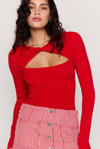 MINKPINK Rosa Twist Front Top - Red