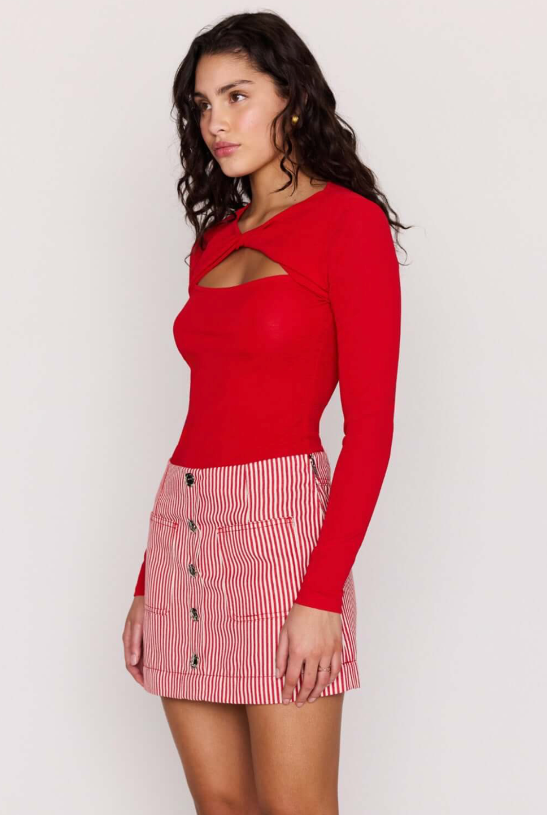 MINKPINK Rosa Twist Front Top - Red