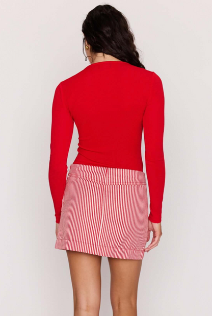 MINKPINK Rosa Twist Front Top - Red