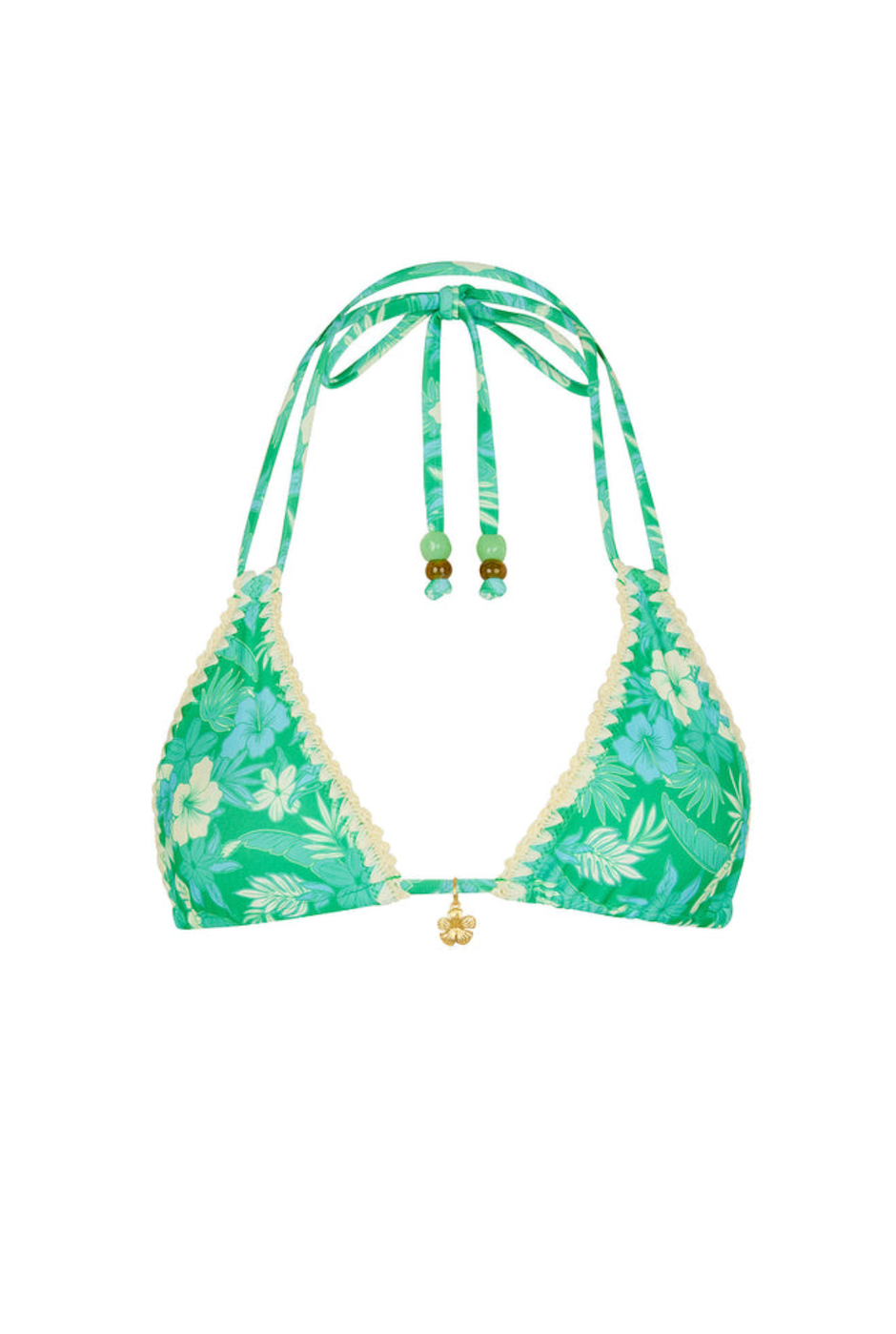 Kulani Kinis Crochet Halter Bikini Top - Barefoot Breeze