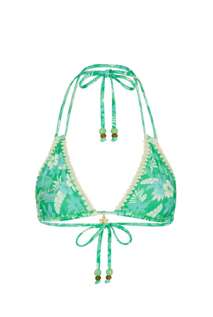 Kulani Kinis Crochet Halter Bikini Top - Barefoot Breeze