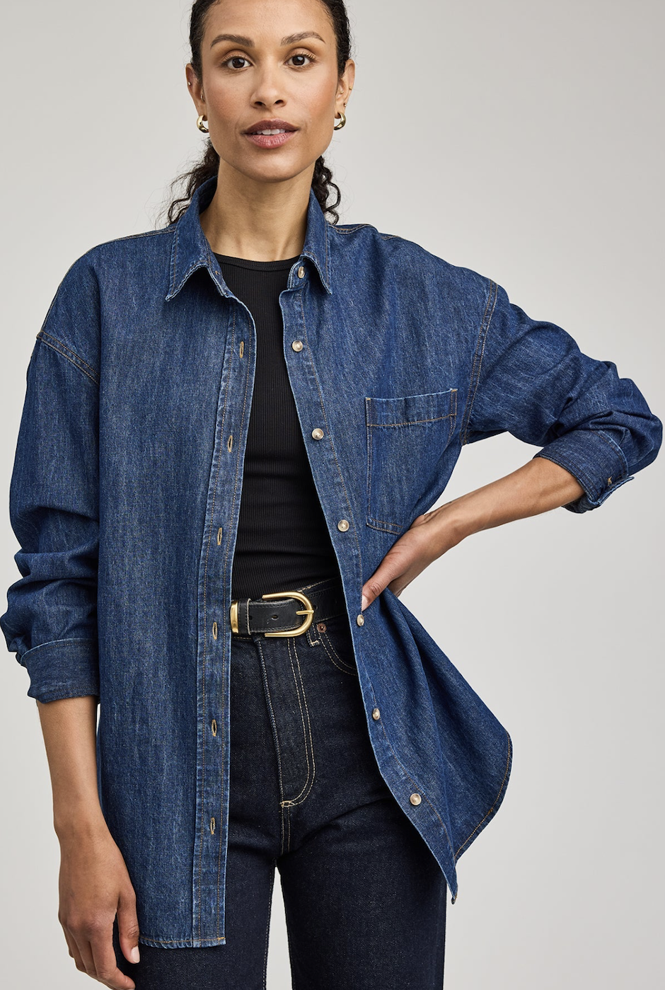 Gentle Fawn Whitney Denim Button Down Shirt