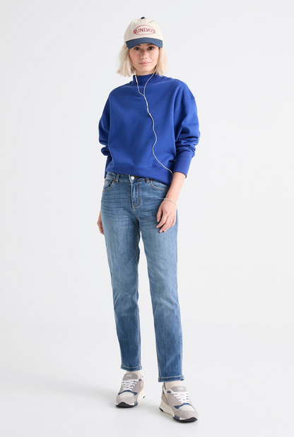 Duer Performance Denim Girlfriend Jean - Vintage Light Stone