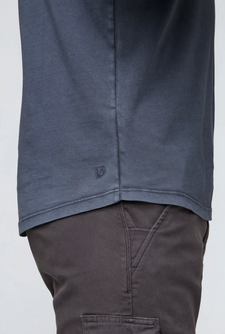 DUER PurePima Vintage Henley - Washed Indigo
